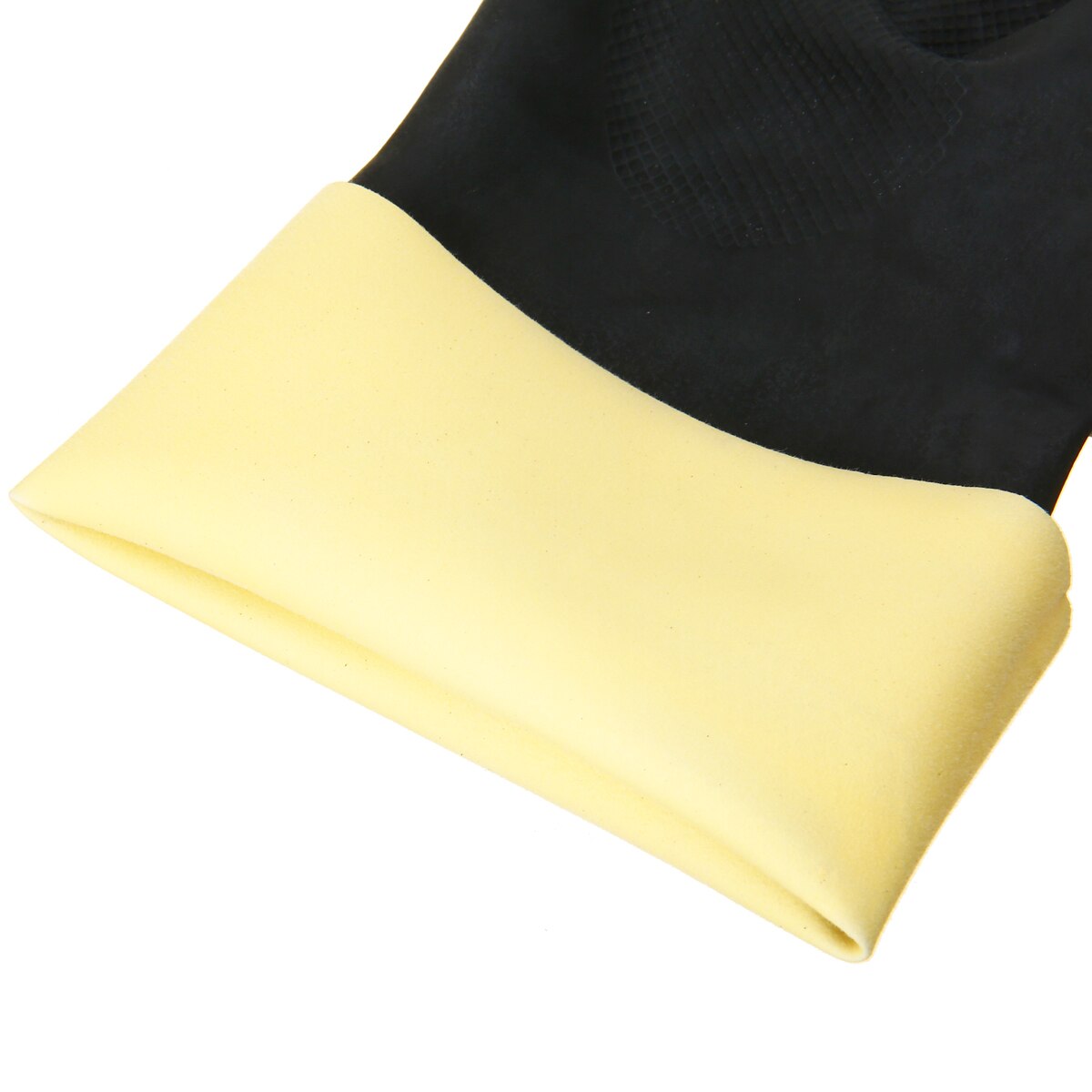 Zware Natuurlijk Rubber Handschoenen Zuur Alkali Bestendig Chemische Gauntlet Handschoen Zwart Voor Lab Werk Thuis Leveringen