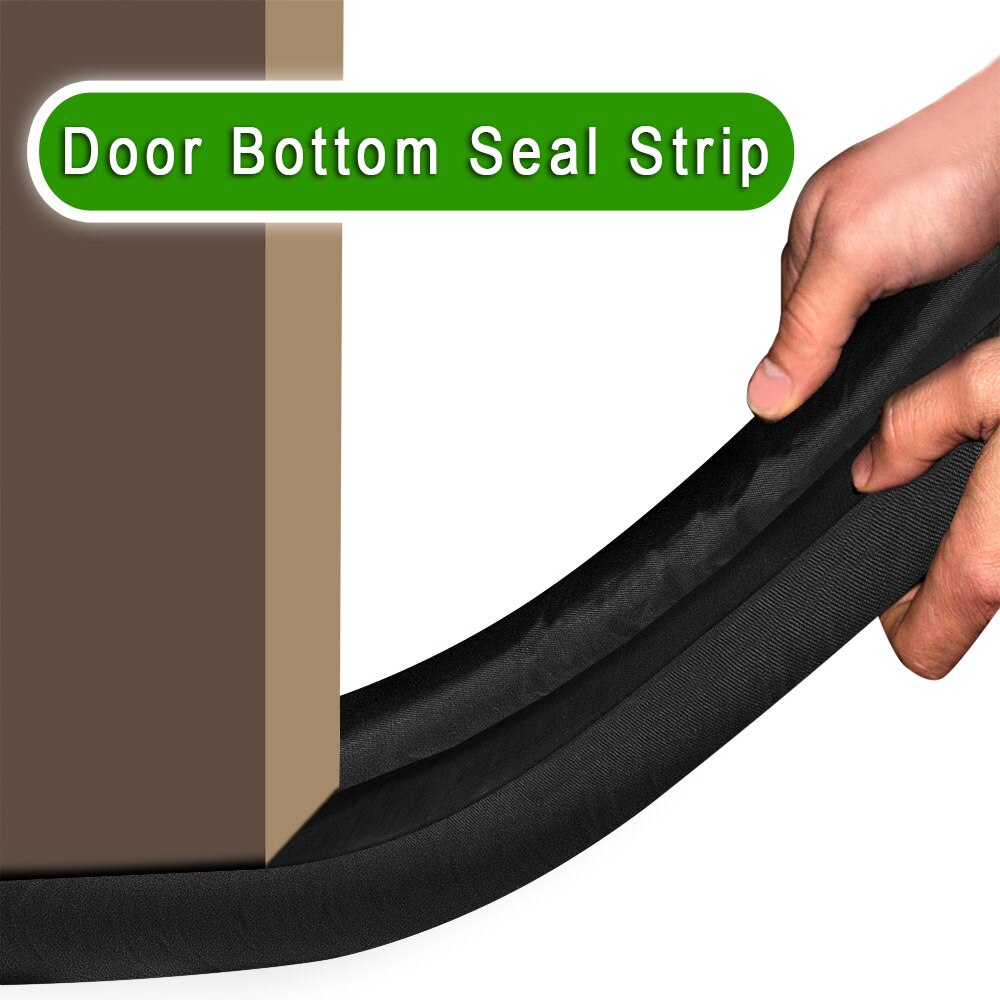 2 stk trekkstopper dør bunnpakningslist trekkbeskyttelse dobbel side for dørtykkelse 3.5-5 cm