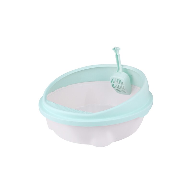 Pet Dog Toilet Cat Litter Box Tray Teddy Splash-Proof Toilet With Cat Litter Scoop Puppy Cat Indoor Semi-Enclosed Litter Box: Black