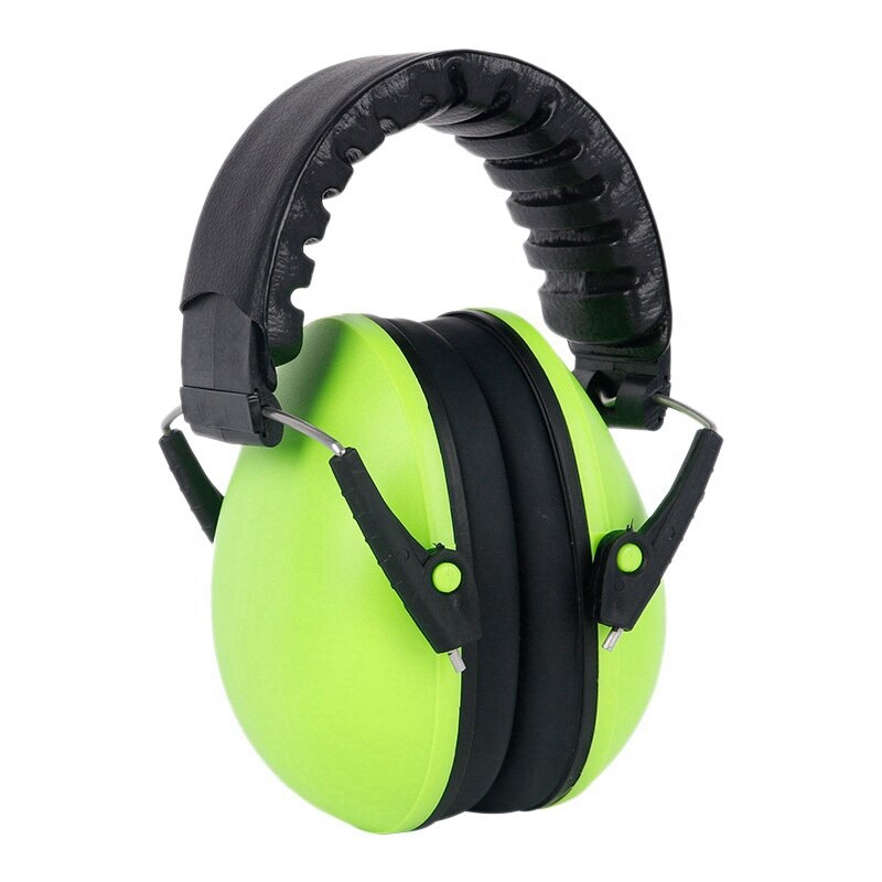 Anti-Noise Ear Muffs Noise Protection Hearing Protection and Noise Cancelling Reduction Ear Muffs Fits Children: Green