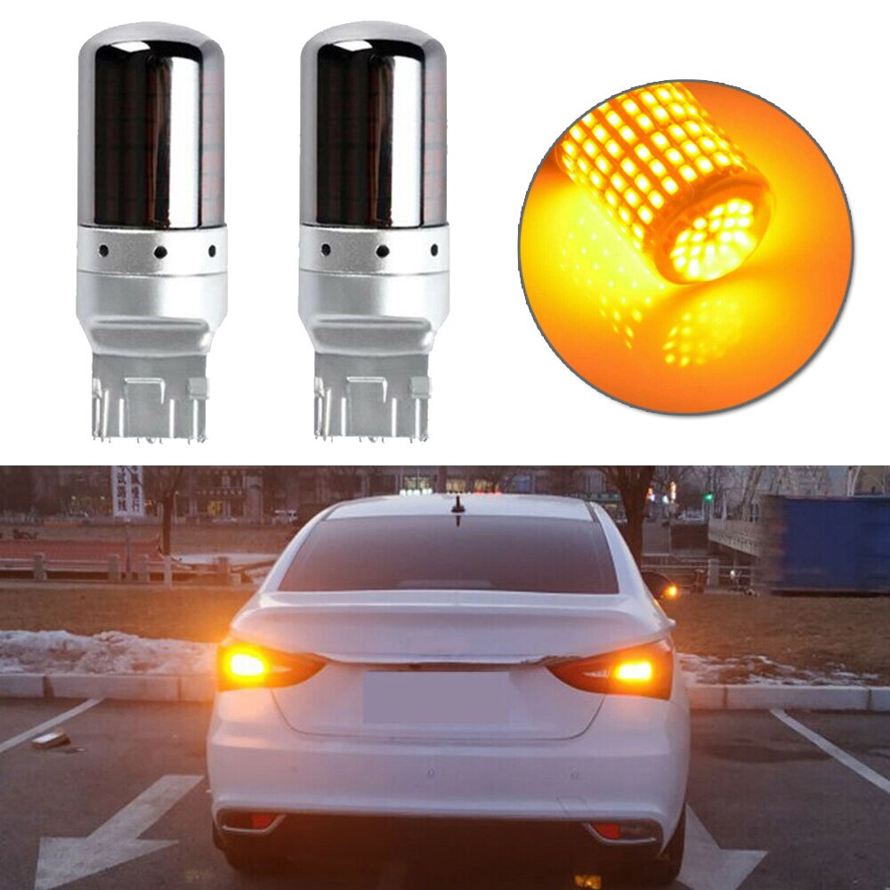 Bulbs Turn Signal Light Replacement Parts Accessories Car Amber 12V DC 21W