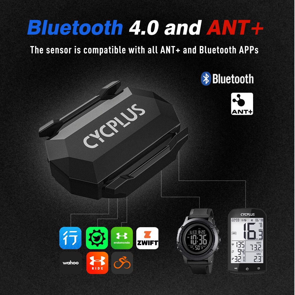 CYCPLUS C3 prędkość kadencji podwójny czujnik Mrówka + Bluetooth GPS akcesoria rowerowe komputer prędkościomierz dla Garmin iGPSPORT Bryton Zwift