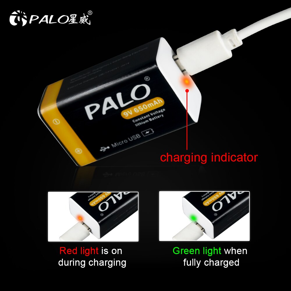 9V battery micro USB 9 Volt li-ion Rechargeable Battery 6F22 9V Li ion Lithium Battery for RC Helicopter Model Microphone Toy