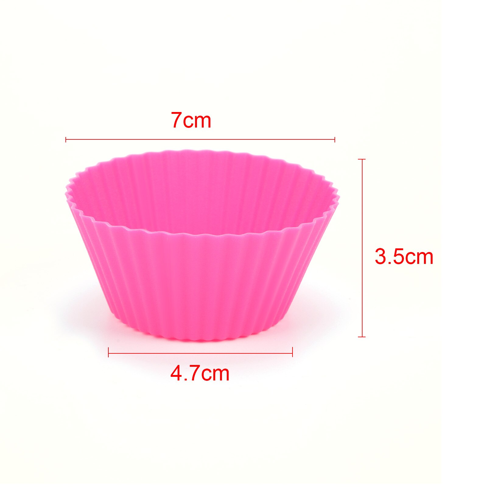 12pcs Cake Mold Silicone Cupcake Decorating Tool Set Ring Shaped Cute