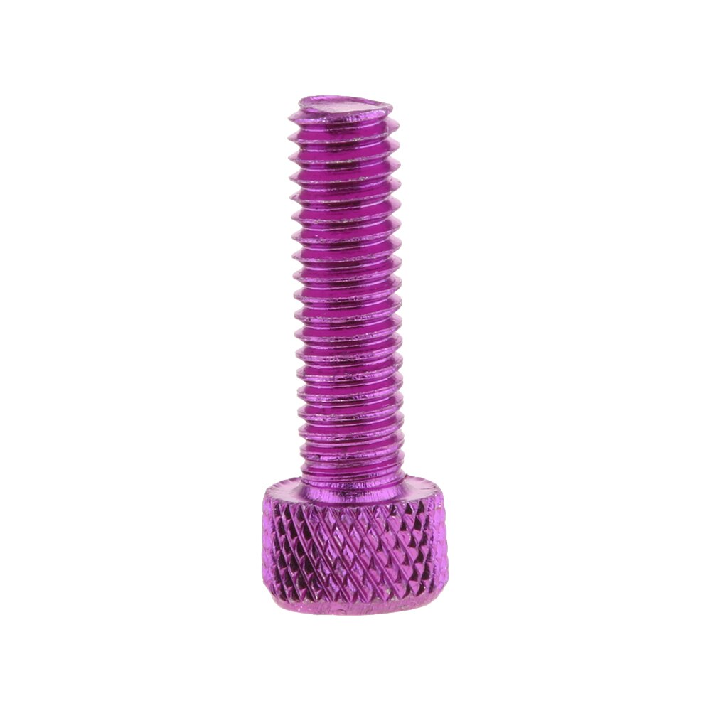 10pcs M6 x 20mm Pitch Alloy Steel Hex Bolt Socket Head Cap Screws Purple