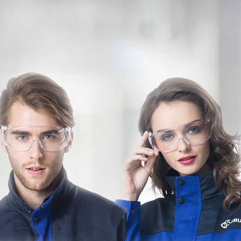 Adult Transparent Protective Googles Eye Shield Lab Anti Splash Anti Dust Glasses Anti-oil Splash Anti-slobber Anti-Fog Googles