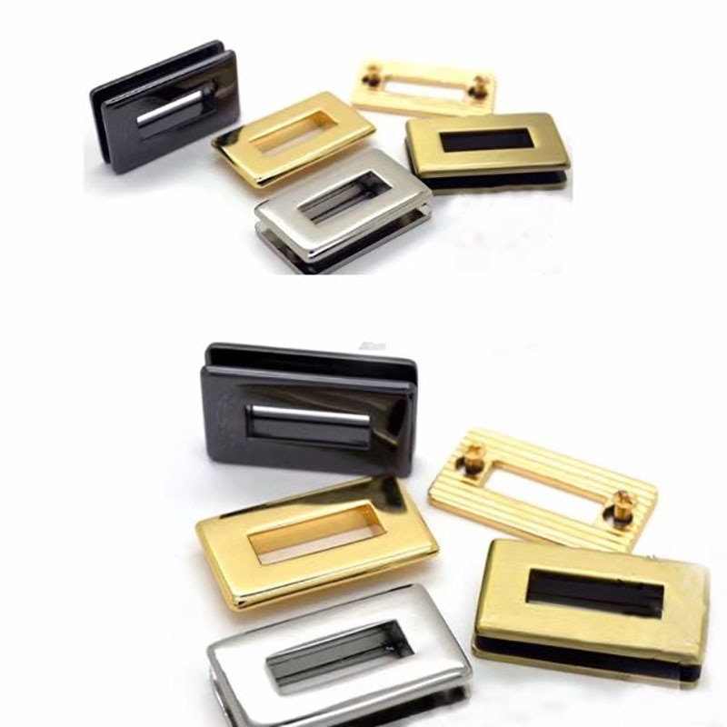 3/4 pouce rectangulaire/carré vis arrière oeillet, finition Nickel