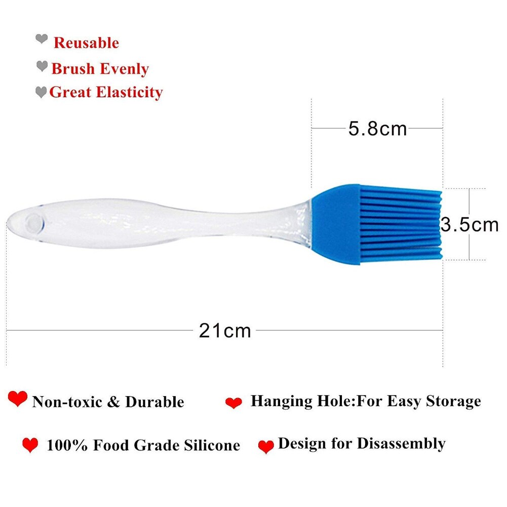 1pc petit Silicone brosse à pâtisserie détachable pâtisserie BBQ cuisson pique-nique brosse maison cuisine extérieur Gadgets cocina accesorio