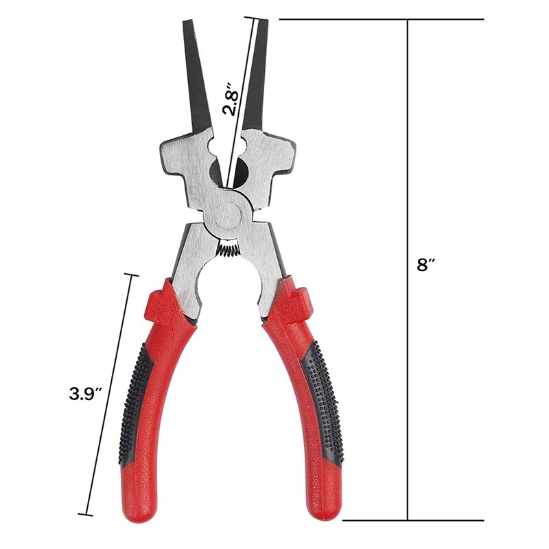 2 PCS 8 Inch Multi Function Mig Welding Pliers Stainless Steel Welding Pliers for Metal Fabricators