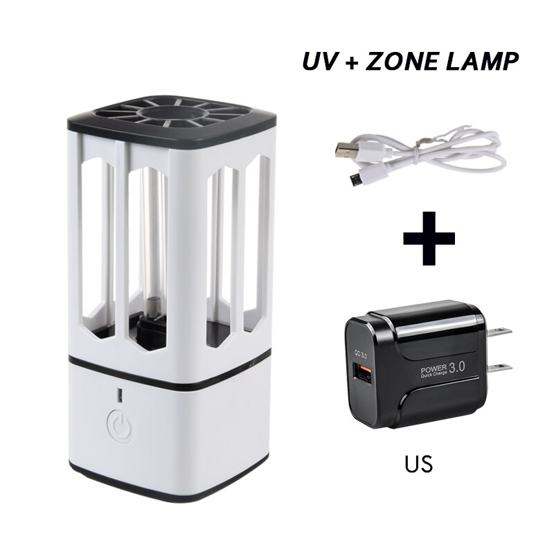UVC Lamp Sterilizer UV Smart Germicidal Ultraviolet Light UV Ozone Sterilizer Lamp Portable UVC Ozone Lamp Disinfection Remote: UV Ozone Lamp US