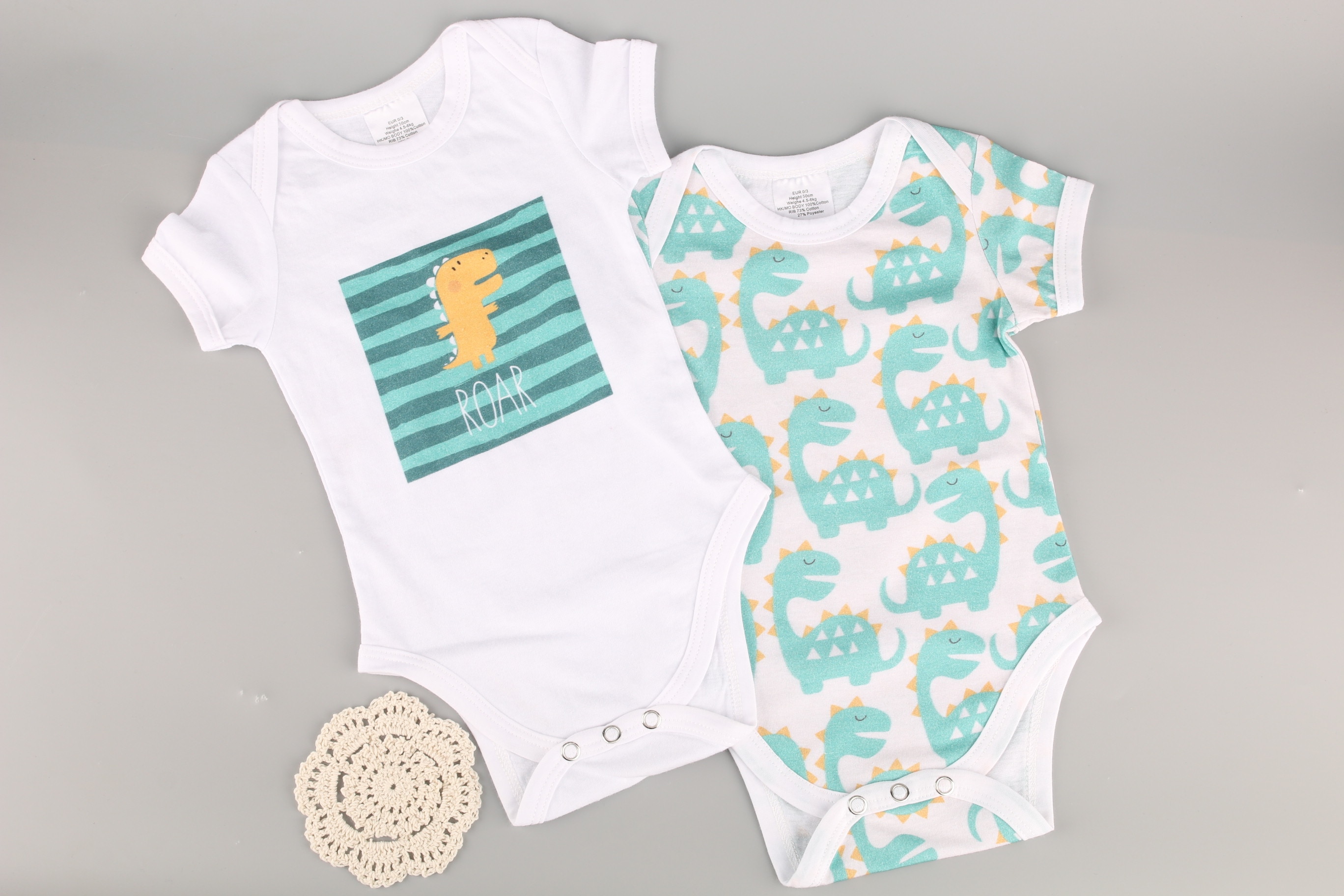 Happyflute 2 -teiliges einstellen Baby-strampler, kurzarm-baumwolloveralls, neugeborenenkleidung für jungen und mädchen