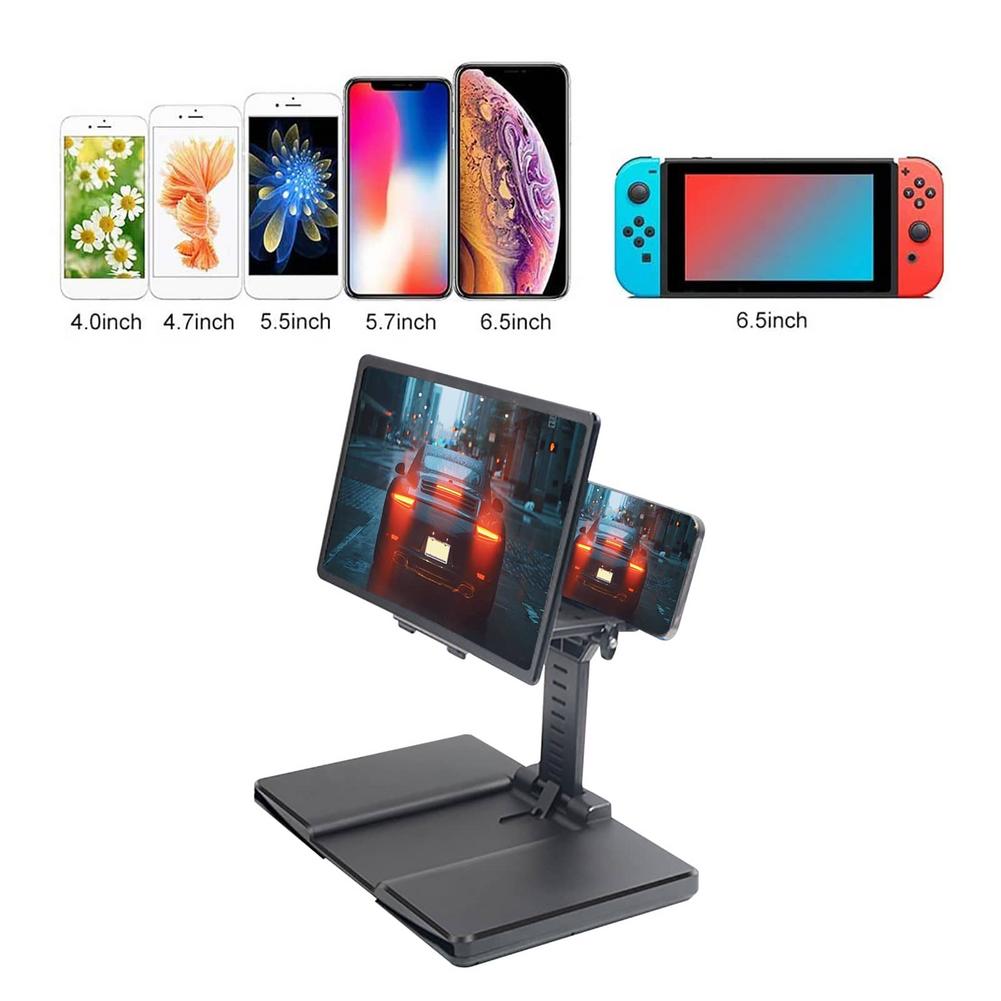 3D Desktop Telefoon Houder Stand Universele Mobiele Telefoon Screen Vergrootglas 3D Vergroter Vergrootglas Video Versterker Projector Beugel