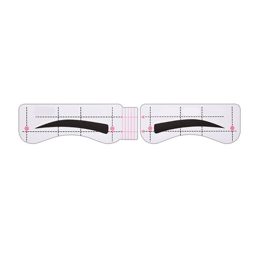 10 Vellen Wenkbrauw-Vormige Lui Tekening Wenkbrauw Kaart Quick Wenkbrauw Sticker Een-Lijn Wenkbrauw Make-Up Extra Tool Set verstelbare: 10