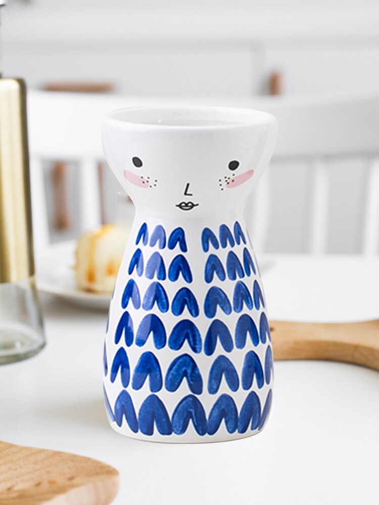 Cartoon Leuke Keramische Bloempot Rode Vos Pop Leuke Kat Kruiden Planter Home Office Desktop Decor Plant Potten Woondecoratie