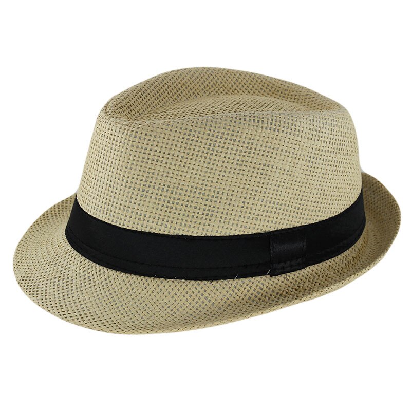 Miaoxi Neue freundlicher Sonnenhut Für Jungen Sommer Kappen lässig Stroh Kappen freundlicher Feste Farben Motorhaube Mädchen Hüte SN-002: Beige