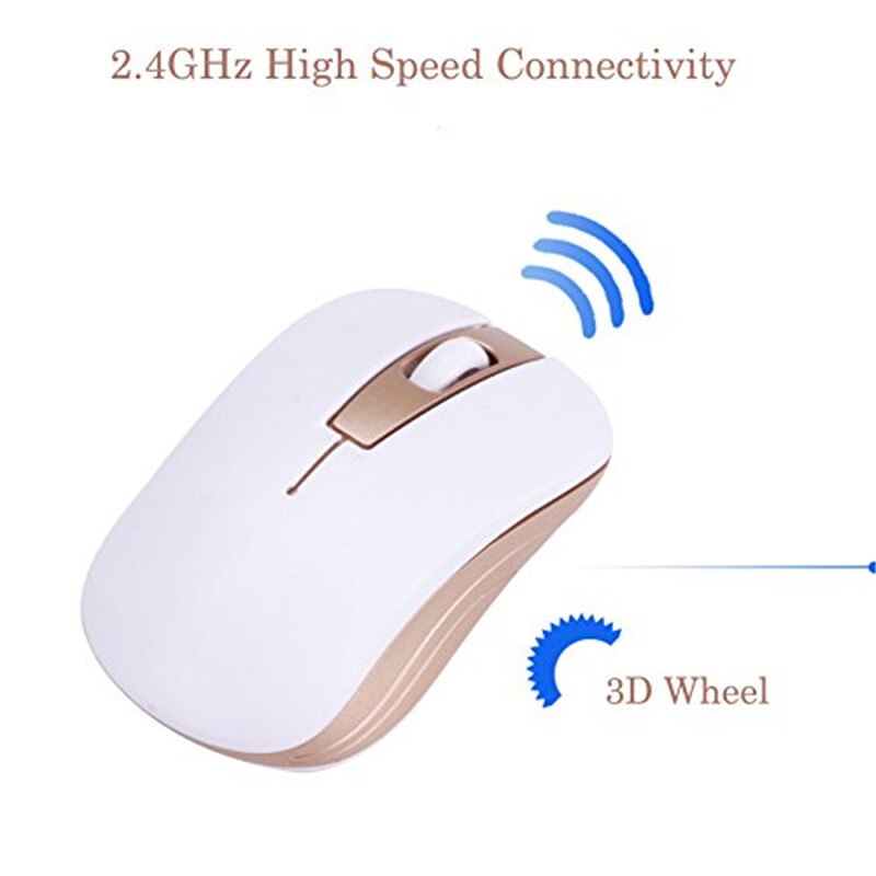 2.4GHz Wireless Keyboard And Mouse Combo Multimedia Portable Water-proof 104 Keys For Apple iPad MacBook Android Phone PC Tablet
