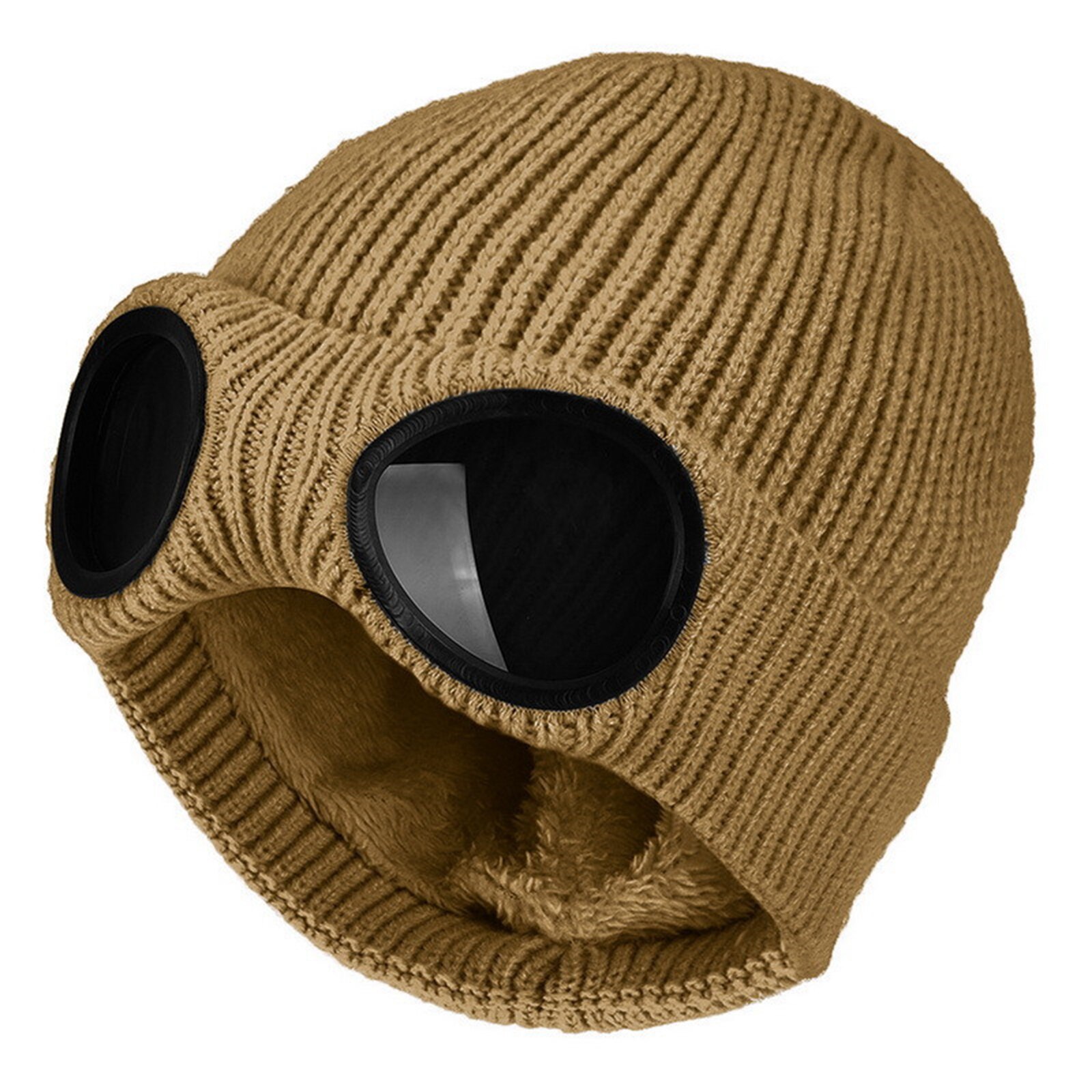Berretto da sci sportivo occhiali lavorati a maglia Unisex termico caldo autunno inverno calore custode orecchio neve protezione fredda sport berretto elasticizzato cappelli