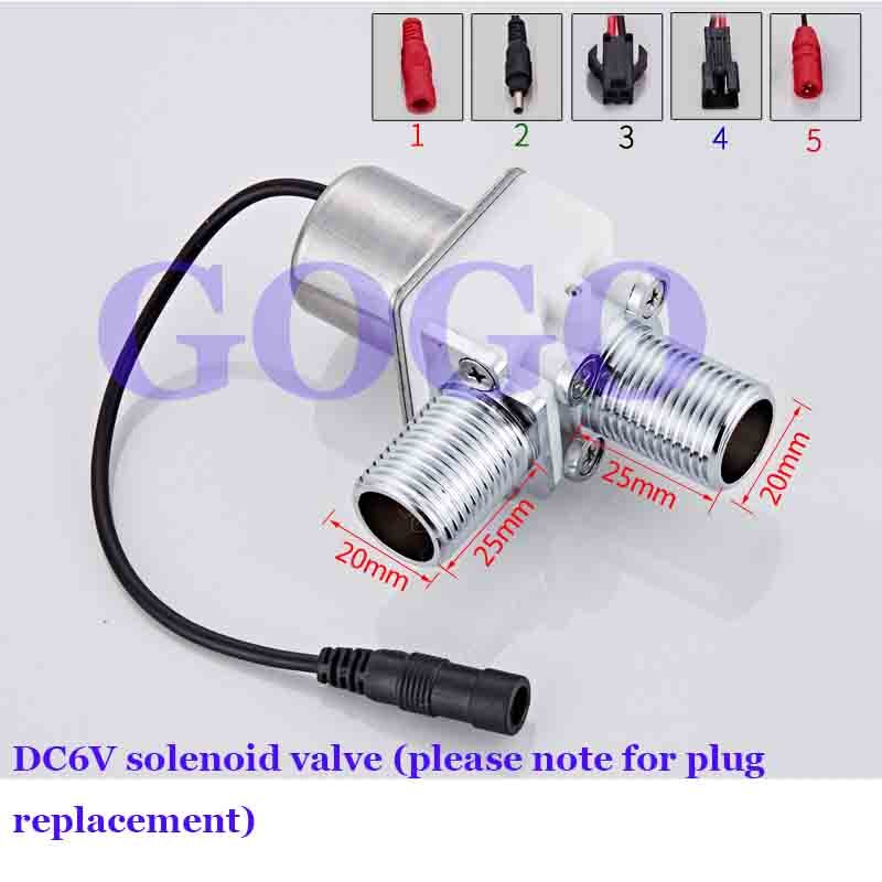 6V concealed urinal sensor, flush valve, faucet solenoid valve, urinal, urinal flusher accessories: 16