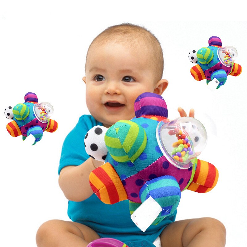Baby Fun Polyester Kids Hand Bell Little Loud Bell Ball Rattles Intelligence Developing Tactile Sense Grasping Toy Rattle Toys