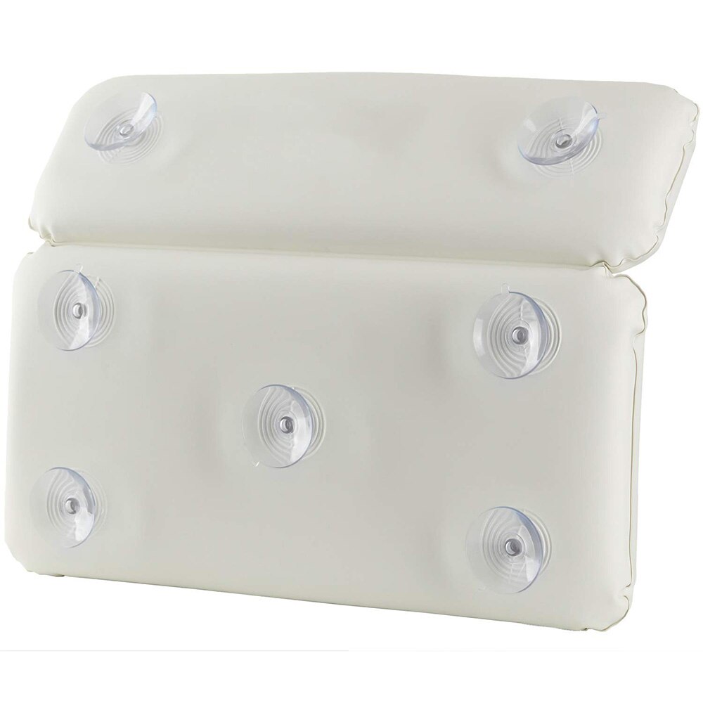 Bathtub Pillow PU Waterproof Sponge Bathtub Cushion Two panels waterproof PU cover With Suction Cups