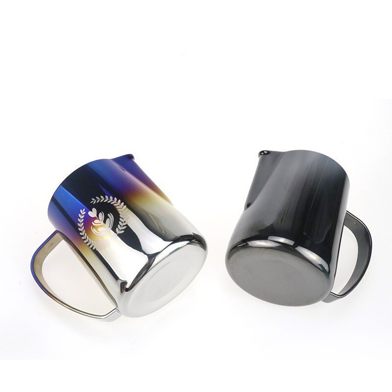 Stainless Steel Milk Froth Pot, Milk Froth Cup Coffee Pot, Latte Art Cup Coffee Cappuccino Multicolor 350ml / 600ml