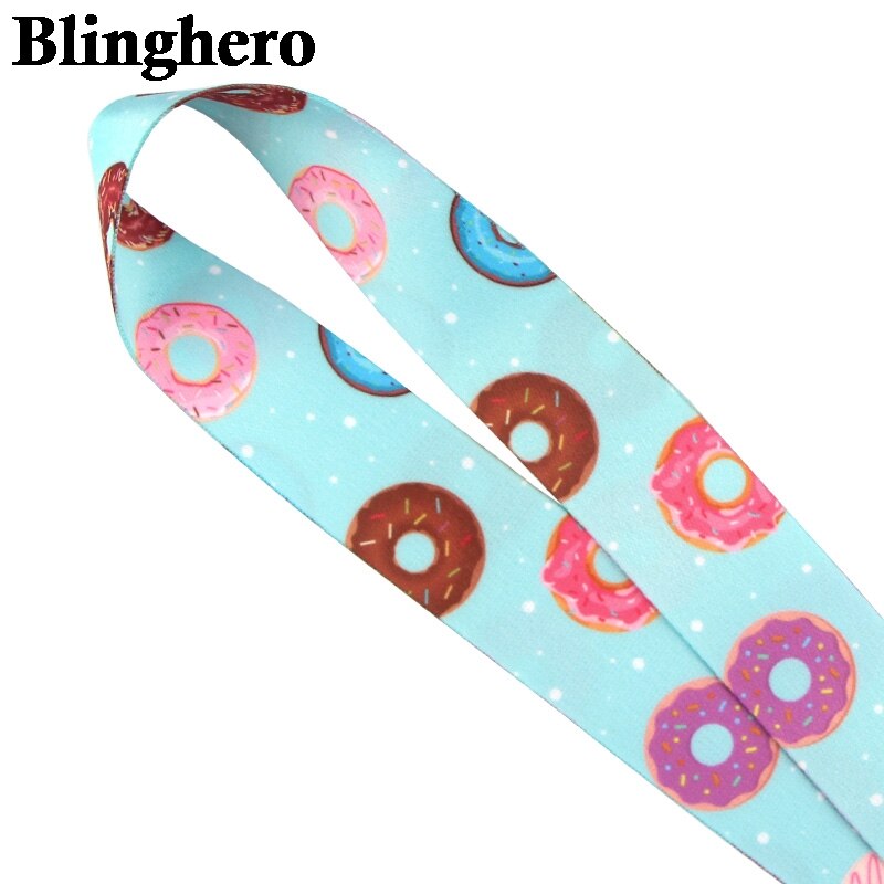 CA390 Donut Lanyard Neck Strap Voor Key Id-kaart Mobiel Riemen Badge Houder Diy Opknoping Touw Nekband Accessoires