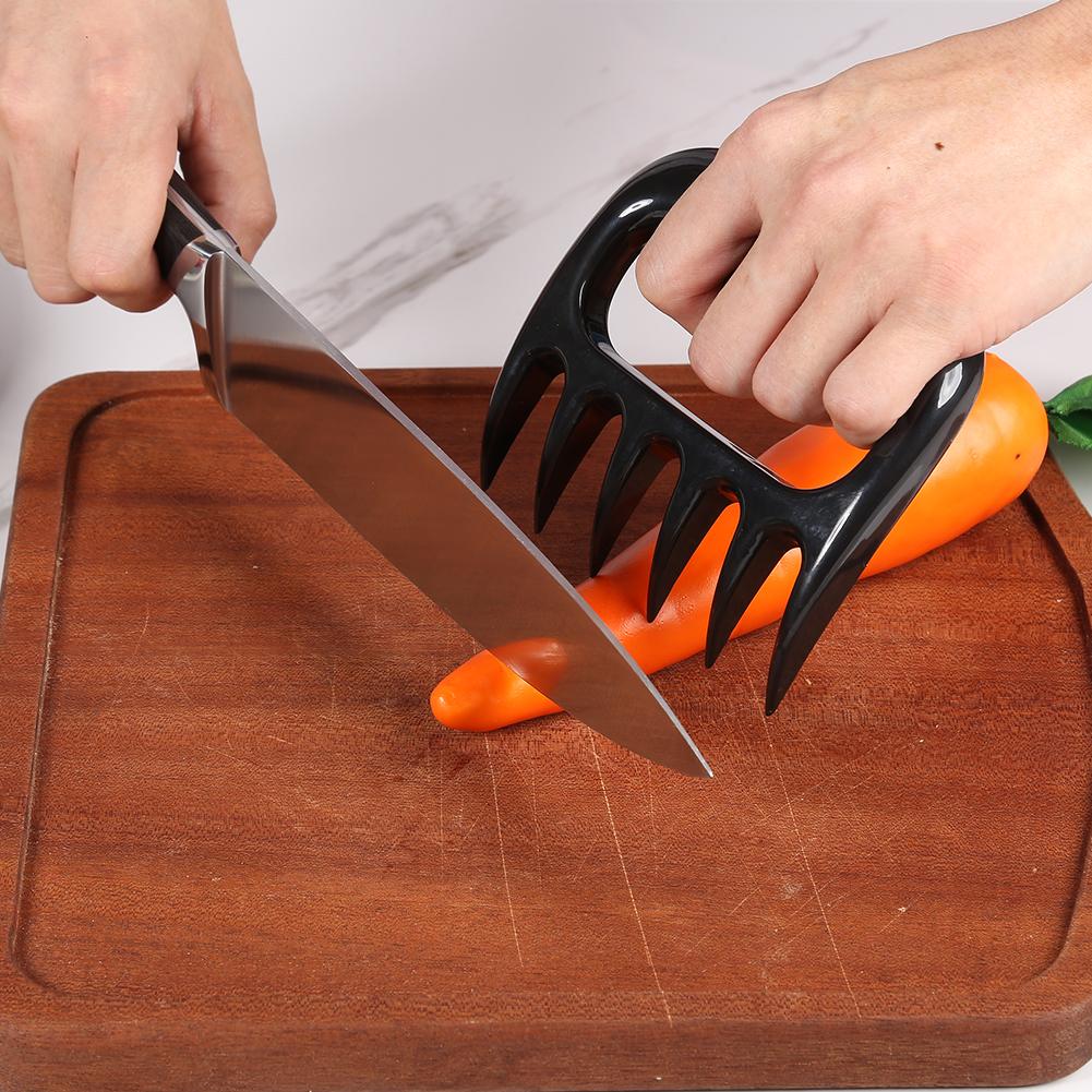 2 st/set björnklor gaffel delikat konsistens utomhus picknick manuell pull kött strimla björn klor bbq gaffel fläsk klämma