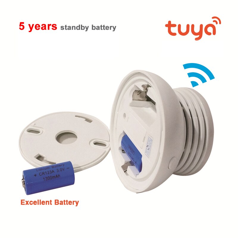 WIFI Rauchmelder Auto Zifferblatt Telefon Tuya Clever Heimat Anti-feuer Feuer Alarm Sensor Schutz App Nachricht Alarm Fernbedienung Kontrolle