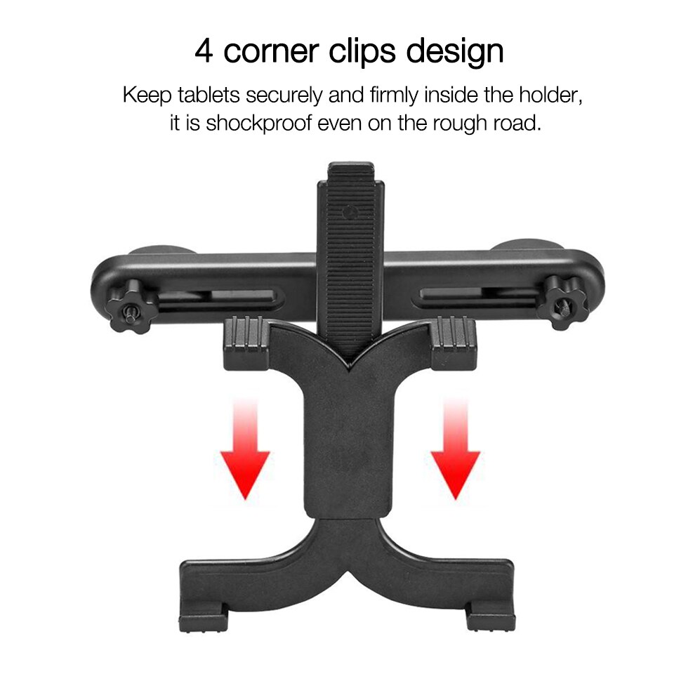 Soporte para Tablet de coche Tendway para Ipad 2/3/4 Air Pro soporte para coche soporte de rotación 360 asiento trasero soporte de mano Universal