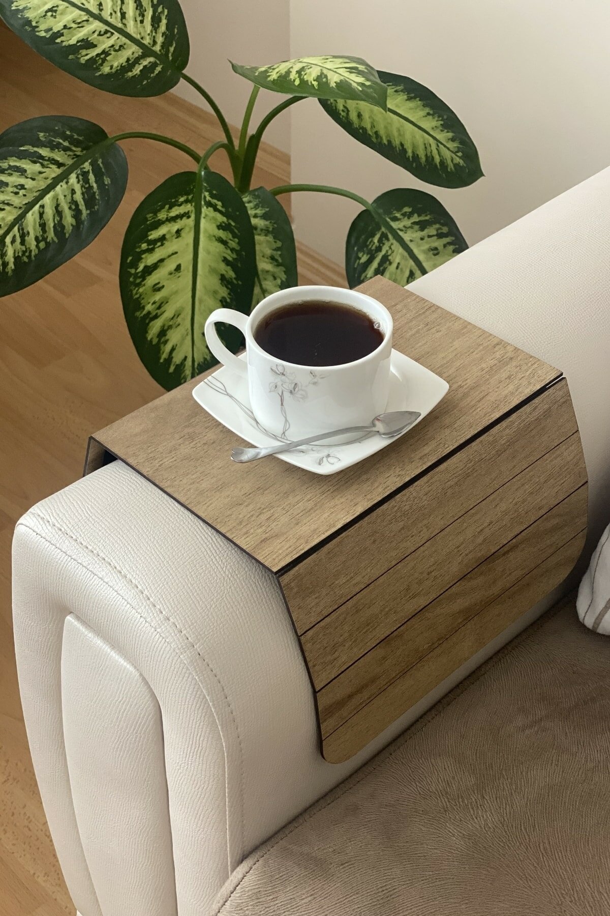Table basse pliante en bois, Portable, noire, 50cm x 27.8cm: 8