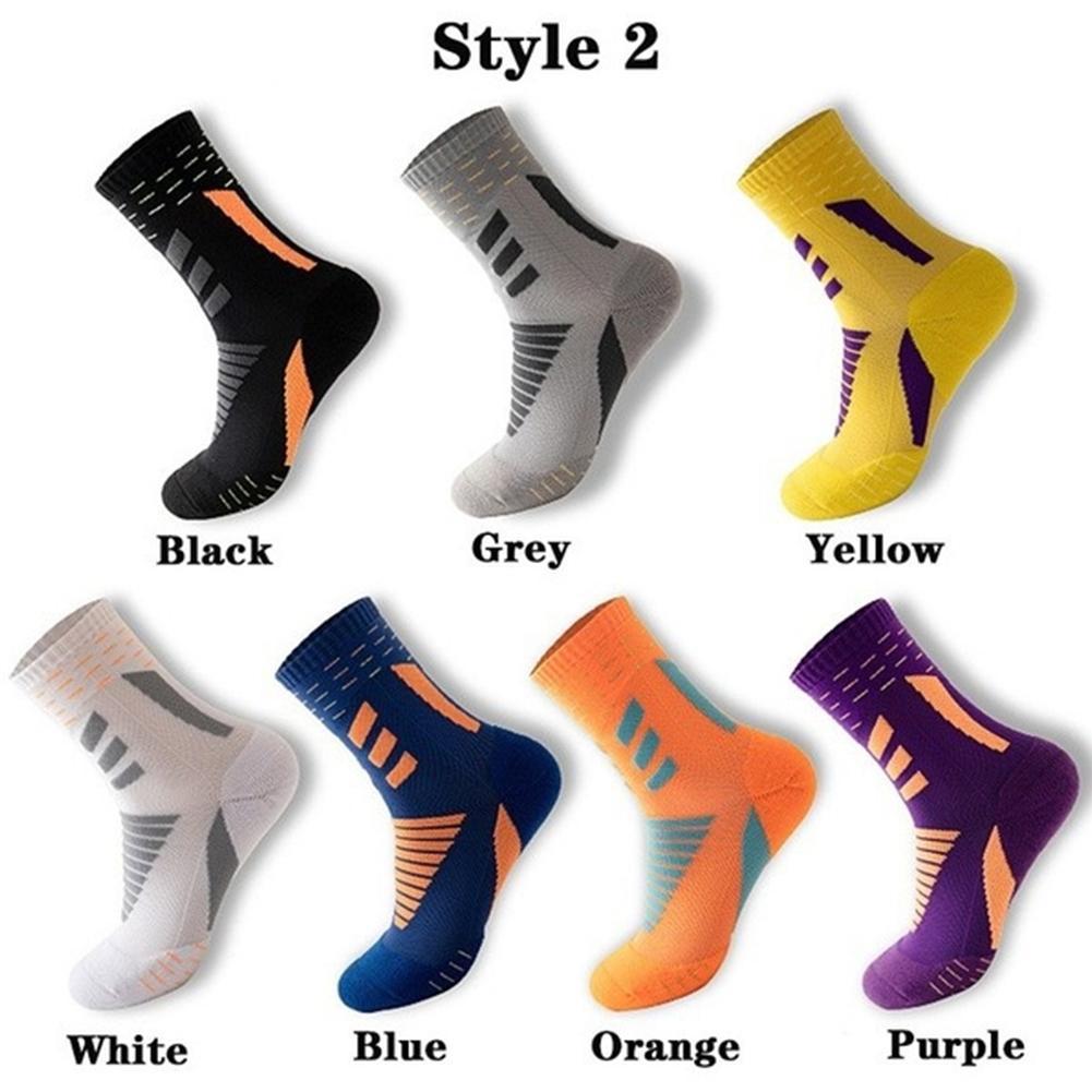 1Pair Cycling Thicken Men Basketball Socks Deodorant Quick-drying Breathable Running Male Sports Long Tube Sock