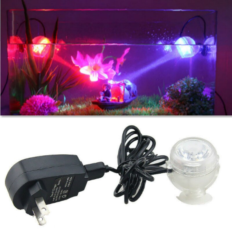Aquarium Aquarium Tauch LED-strahler Beleuchtung Unterwasser Lampe EU Stecker