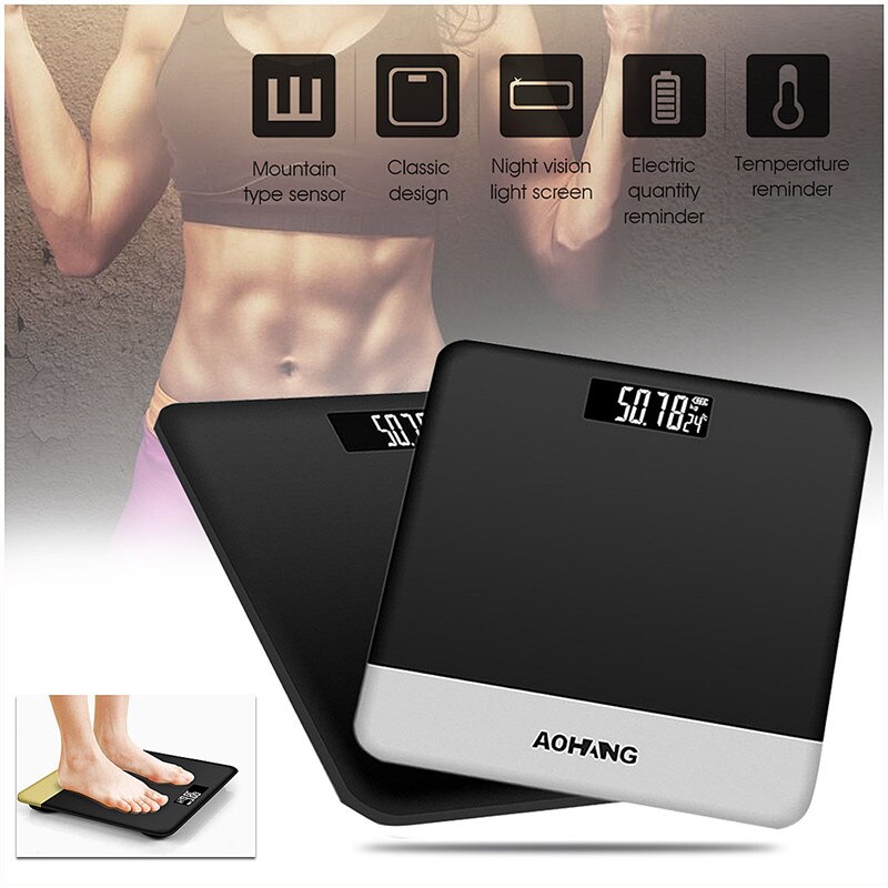 Bathroom Balance Scales Body Fat Electronic LCD Digitial Weight Scales Electronic Scale Intelligent Household Scales Accessories
