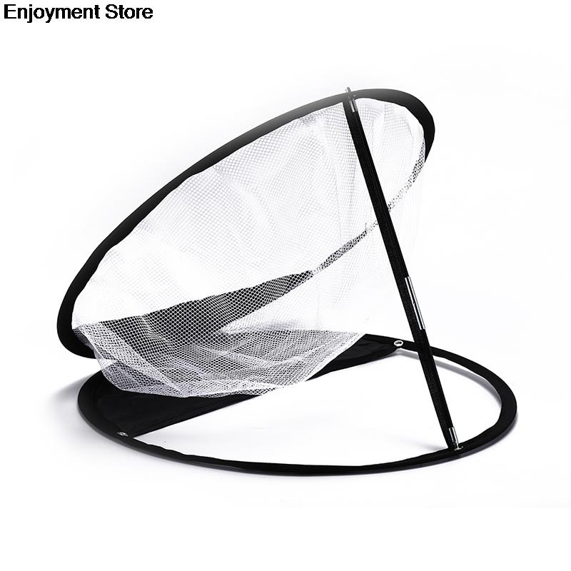 1pc Portable Golf Training Chipping Net Black PP + Nylon + Mesh Material Hitting Aid Golf Practice Net Cage Indoor Outdoor Bag