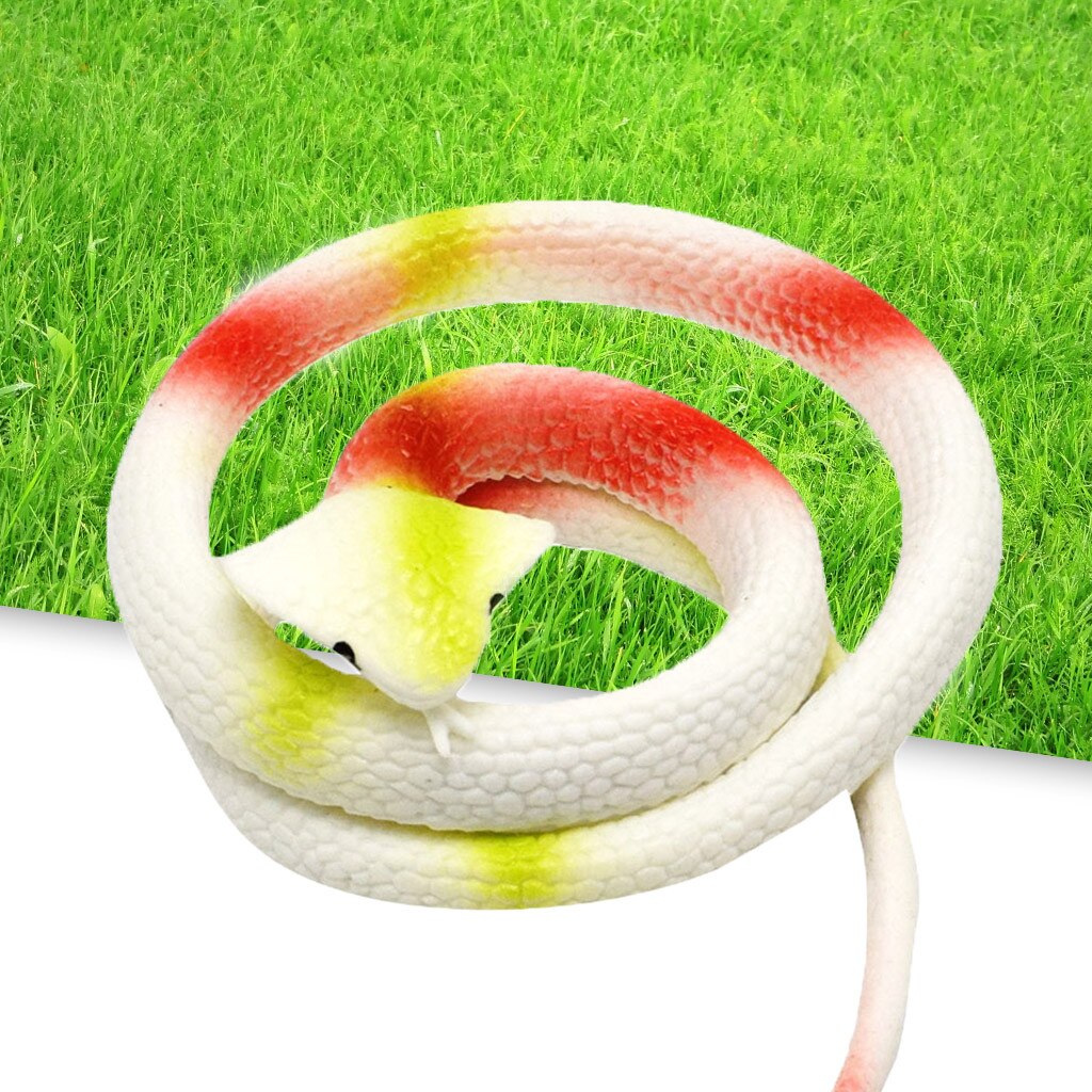 Education For Kids Fun Learning Toys For Children Rubber Snake Toys Snakes Party Bag Fillers Halloween Prop Joke Soft W909: Gold