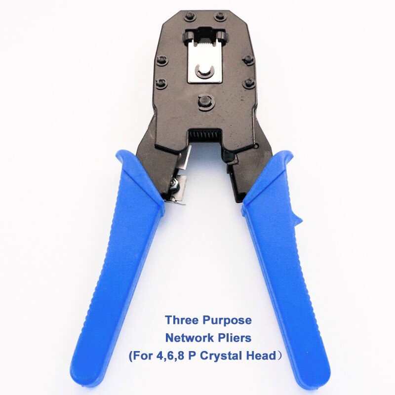 10 Pcs Network Repair Tool Kit/Sets Network Cable Tester Wire Stripper Slotted/Cross Screwdriver Thread Cutter Pliers Tool Bag