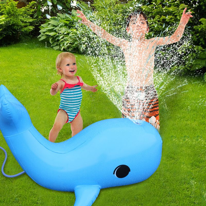 Kids Opblaasbare Spray Water Pad Leuke Cartoon Dier Dolfijn Water Mat Play Zwembad Outdoor Spelen Gazon Sprinkler Speelgoed