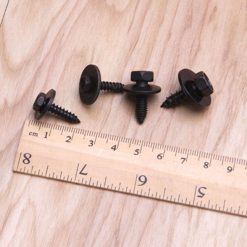 10PCS Universal Hex Screws Self Tapping Tapper Screw for Various Car Vehicle Models Kit