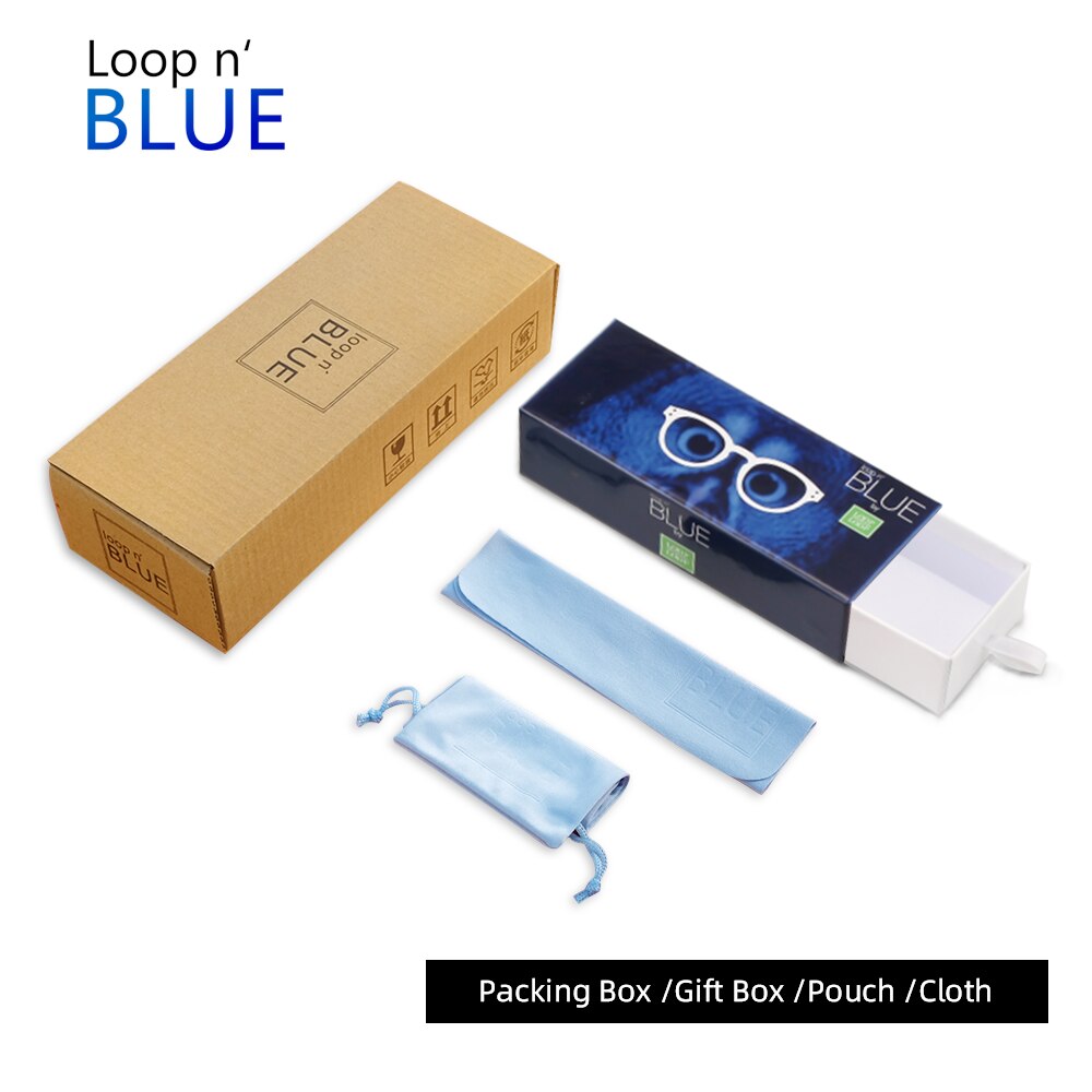 LOOP'N BLUE Precision reading glasses Retro Style Round reading glasses Men women reading glasses Anti-blue light