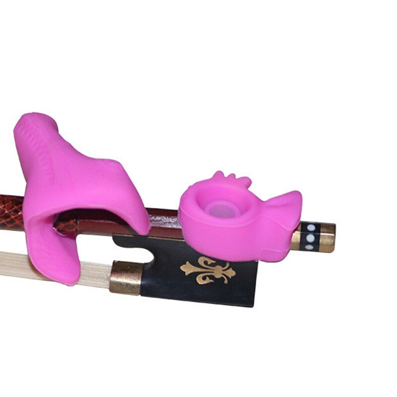 Porte-archet pour violon, outil pédagogique, poignée pour apprendre à corriger la Posture, accessoires pour débutants, Correction de la Posture, orthèses: purple