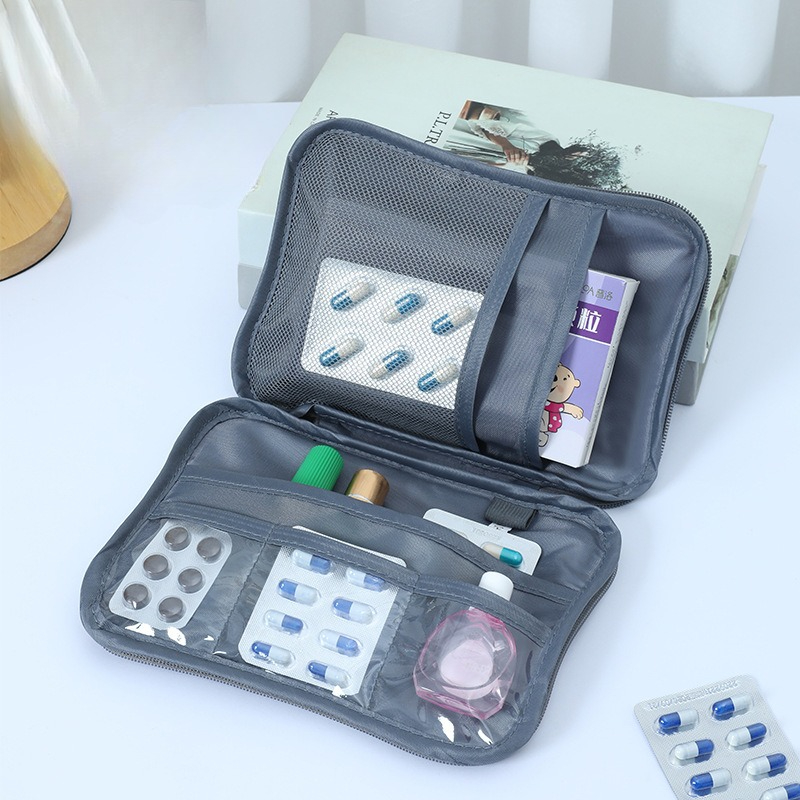 Portable Travel Medicine Storage Bag Version Emergency Convenient Bag Multi-Purpose Oxford Cloth Home Bedroom Living Room