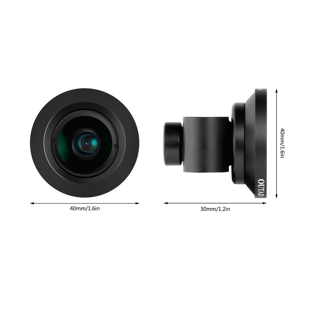 OUTAD 120 Gradi Grandangolare/Micro Lens 2 in 1 per il Clip-on Lenti Della Fotocamera Del Telefono Cellulare Kit per Samsung Per Smartphone Android