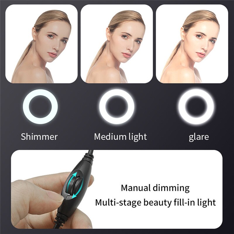 Autofocus Hd Webcam 1080P 2K Usb 5 Miljoen Pixels Web Camera Pc Laptop Desktop Computer Met Microfoon Ring licht Statief Web Cam