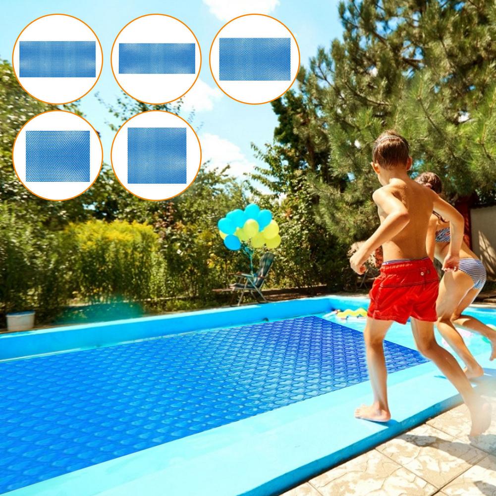 Pool Cover Rectangle Solar Tarpaulin Swimming Pool Protection Cover Heat Insulation Film For Outdoor Swimming Pool Accessories