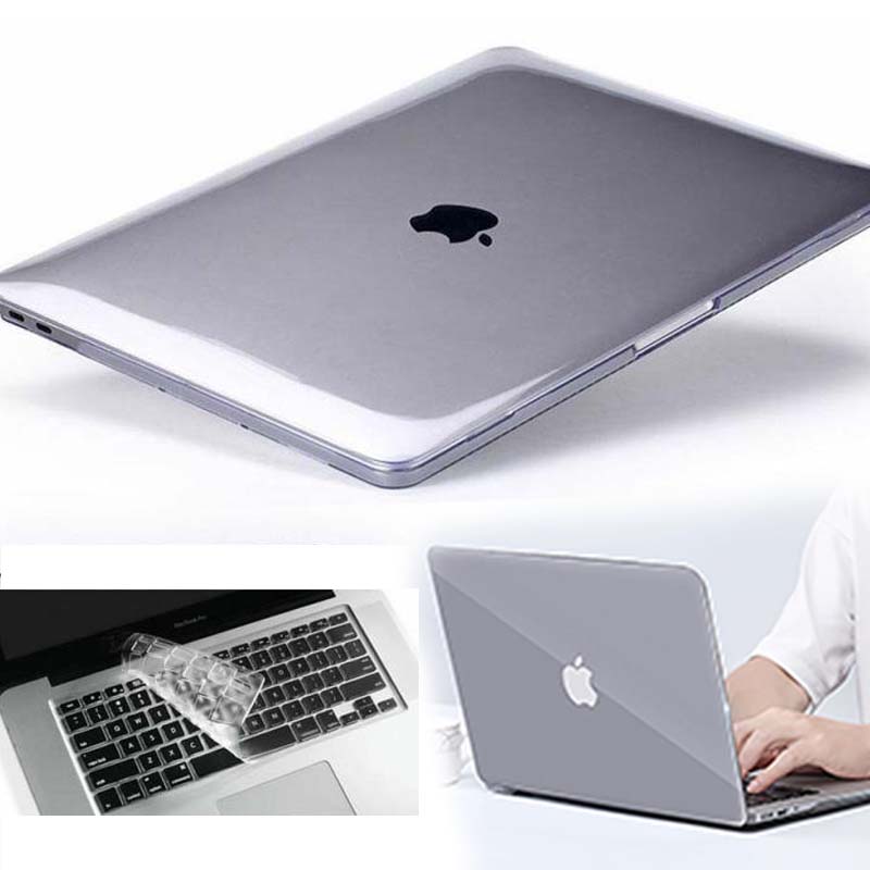 KK&LL For Apple MacBook Air Pro Retina 11 12 13 15 - Crystal Shell Laptop Protector case + Keyboard Cover