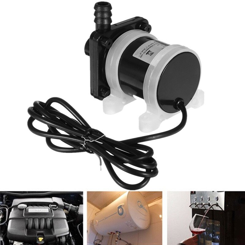 Dc 24V Zonne-energie Borstelloze Magnetische Dompelpomp 900L/H Visvijver 1200MA Soepele Werking Zwart 22W Abs Roestvrij