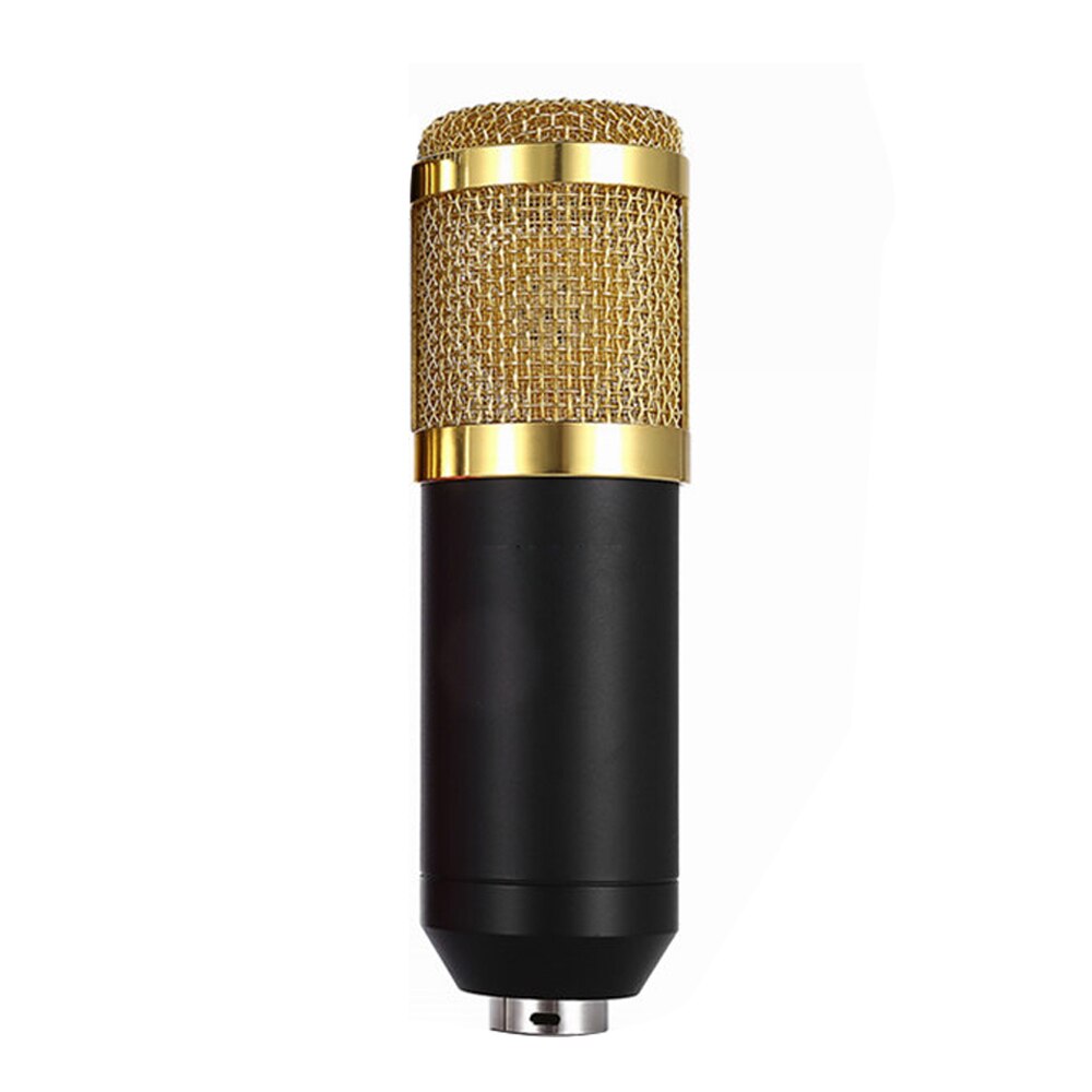 Condenser Microphone High Sensitivity Recording Microphone Recording Equipment: Black
