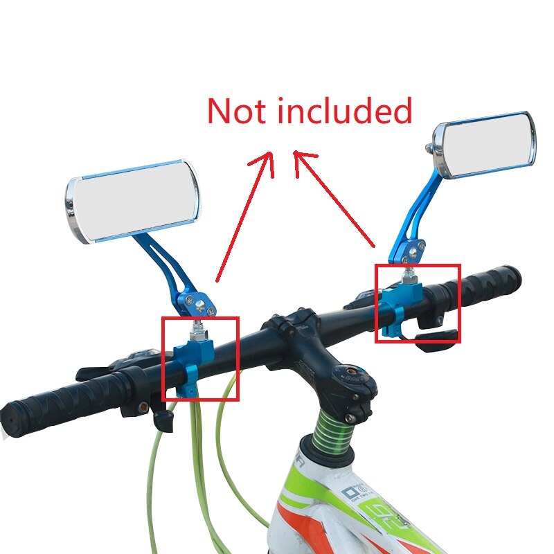 2Pcs 360 ° Graden Draaibare Fiets Achteruitkijkspiegel Mountain Racefiets Lichtgewicht En Onbreekbaar Hoge Sterkte Zonder Clip