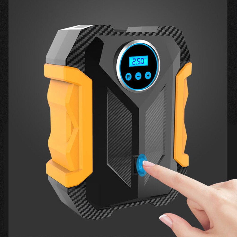 1pc 12V Vehicle Smart Air Pump Mini Tire Inflator Portable Electric Air Pump