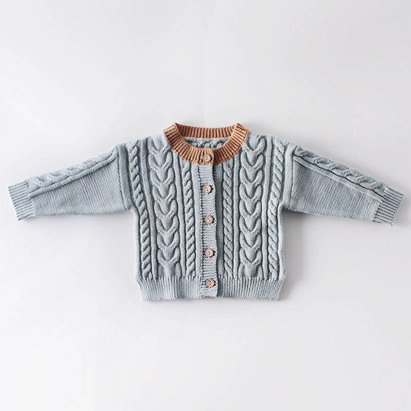 Baby Meisje Jas Herfst Aankomst katoen Retro mode all-match Gebreide Hand gemaakt Vest Trui Jas Leuke Zoete Baby meisjes